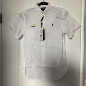 White Polo Ralph Lauren Button Down Shirt